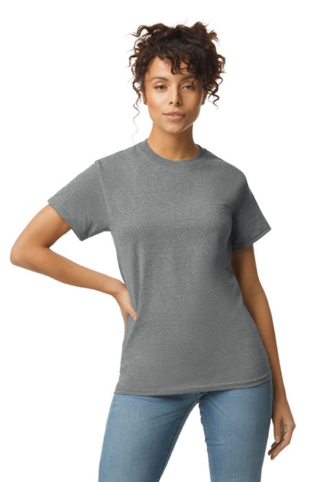 Gildan ® - DryBlend ® 50 Cotton/50 Poly Pocket T-Shirt. 8300