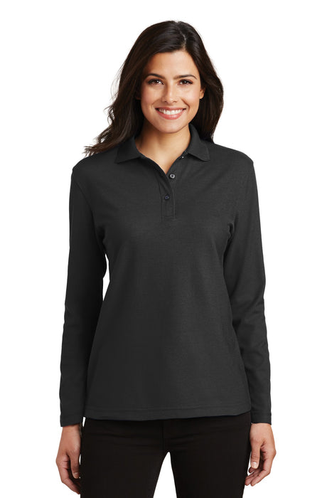 Port Authority ® Women's Silk Touch™ Long Sleeve Polo. L500LS