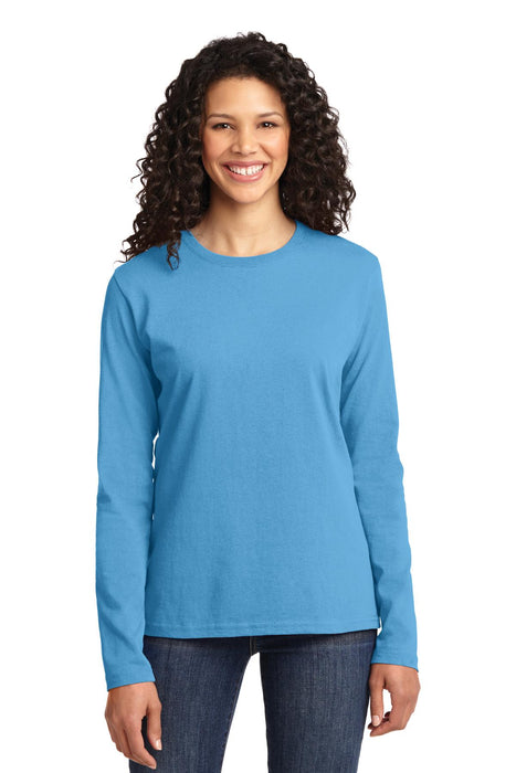 Port & Co ™ Women's Long Sleeve Core Cotton Tee. LPC54LS