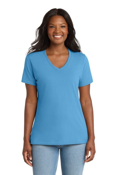 Port & Co ™ Women's Core Cotton V-Neck Tee. LPC54V