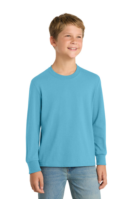 Port & Co ™ Youth Long Sleeve Core Cotton Tee. PC54YLS