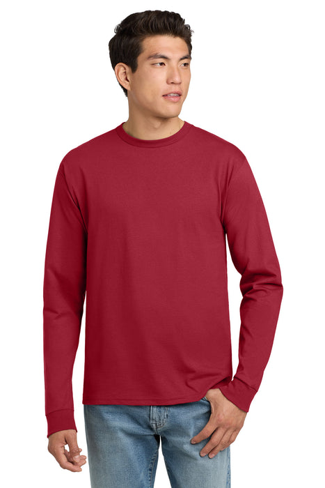 Hanes ®  - Authentic 100% Cotton Long Sleeve T-Shirt.  5586