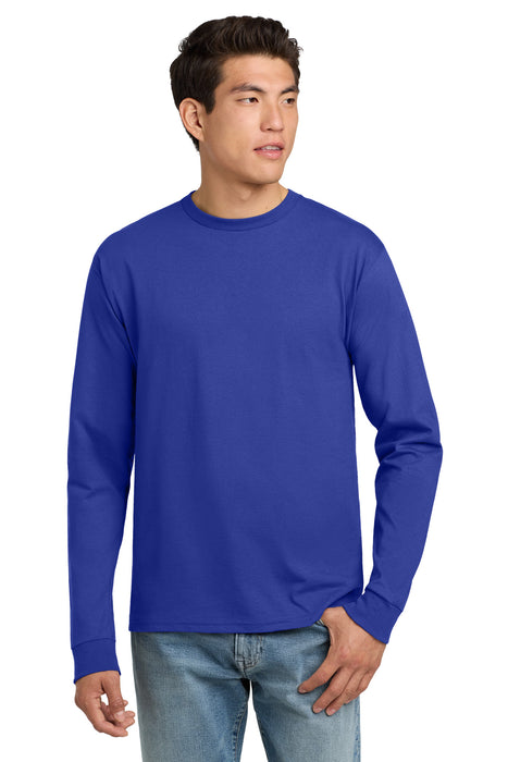 Hanes ®  - Authentic 100% Cotton Long Sleeve T-Shirt.  5586