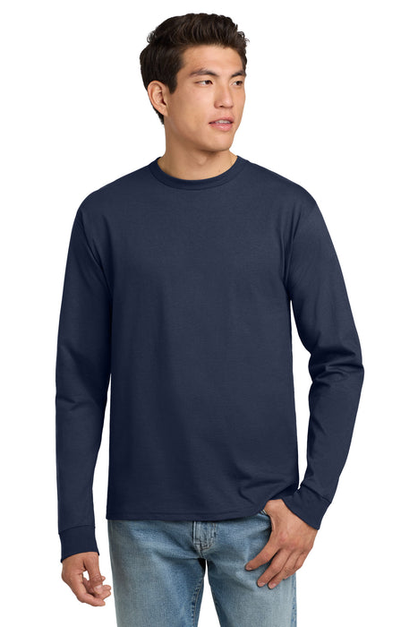 Hanes ®  - Authentic 100% Cotton Long Sleeve T-Shirt.  5586
