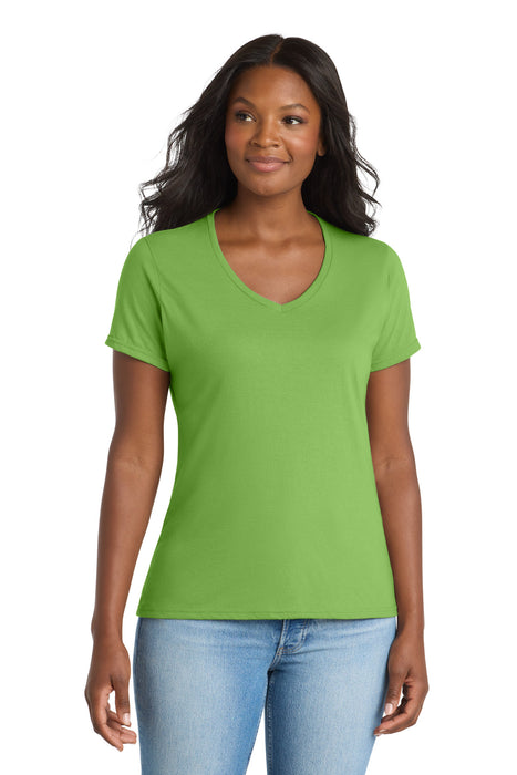 Port & Co ™  Women's Performance Blend V-Neck Tee. LPC381V