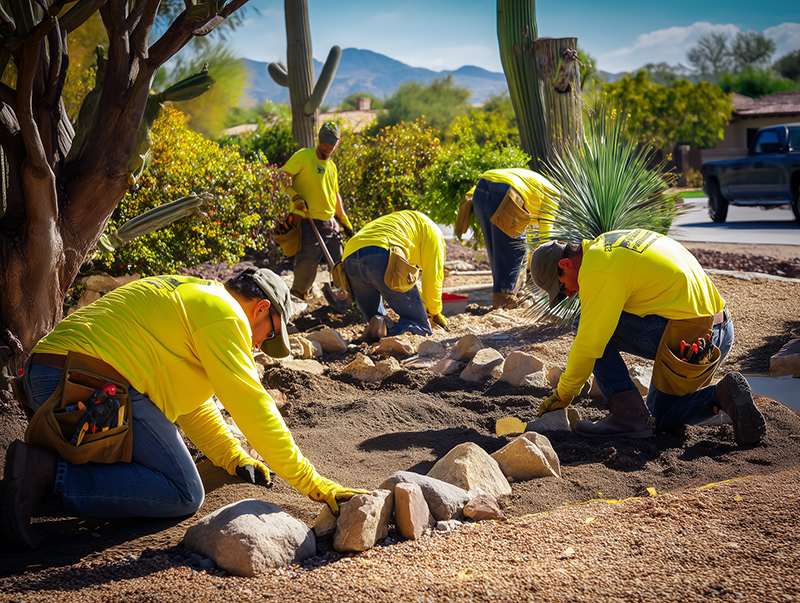 Custom landscaping company uniforms and work apparel in Mesa, AZ